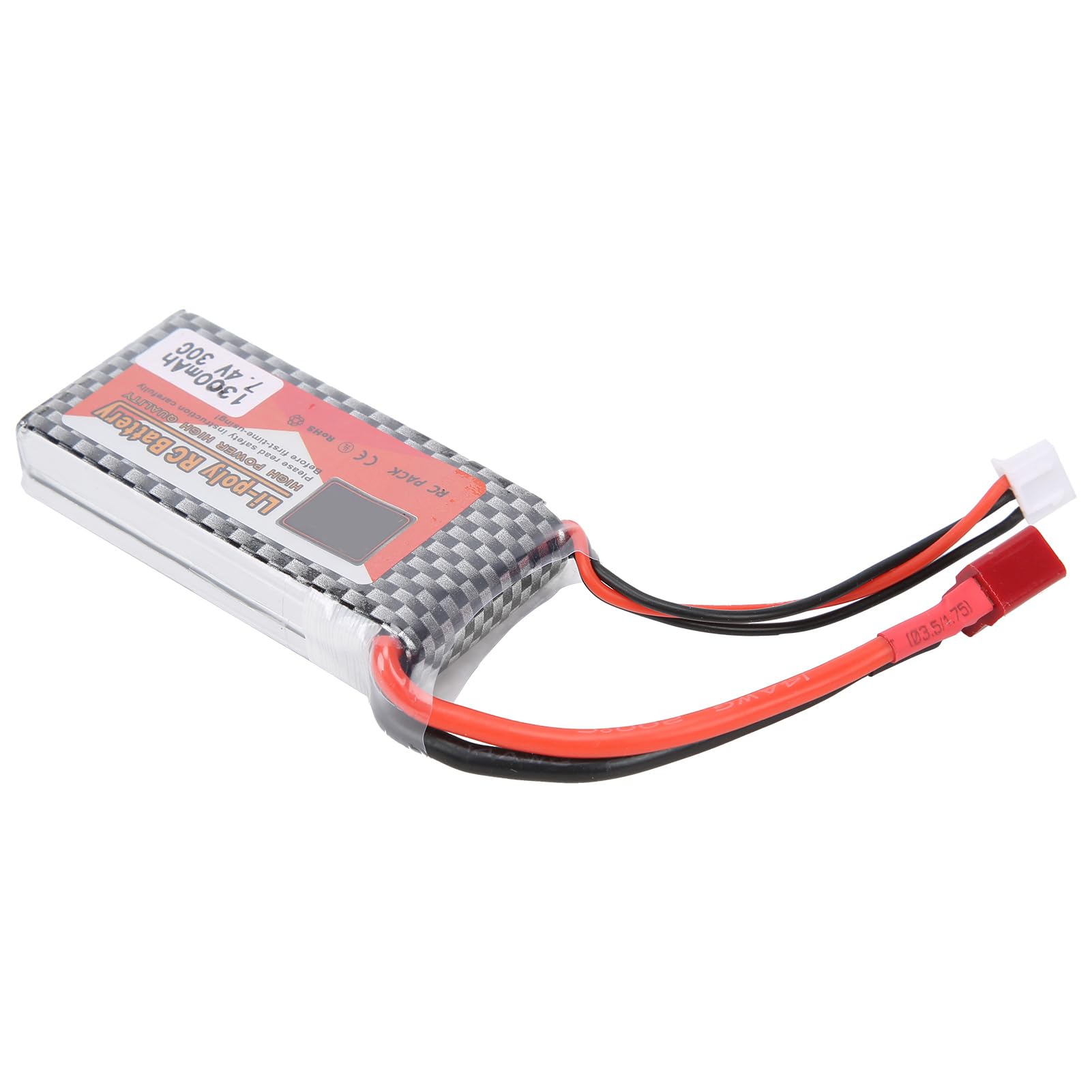 2S 1300mAh 30C T Plug LiPo Battery Exquisite Workmanship Rechargeable Lithium Battery for RC Racing Drones Helicopters