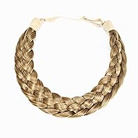 Vista 7 de TOECWEGR Diadema de pelo sintético de 5 hebras trenzadas, clásicas, gruesas, anchas, trenzadas, elásticas, multicolor, accesorios de belleza