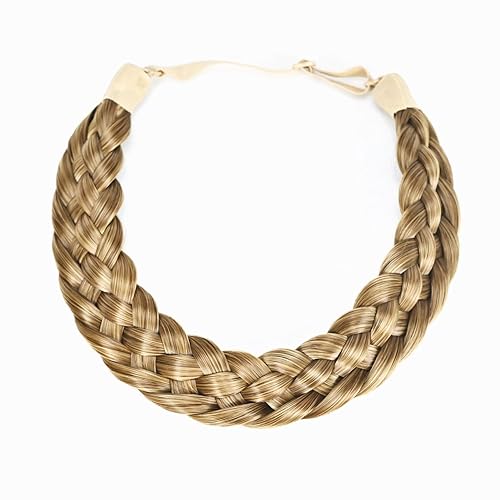 Miniatura 7 de TOECWEGR Diadema de pelo sintético de 5 hebras trenzadas, clásicas, gruesas, anchas, trenzadas, elásticas, multicolor, accesorios de belleza para el