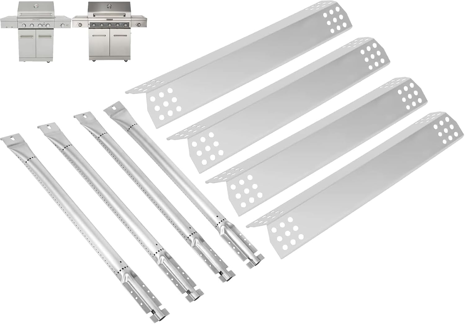 16 1/8" Heat Plates & Burner Tubes for Kitchenaid Grill Replacement Parts 720-0954 720-0954A 720-0954CO 720-0954L 720-0745 720-0745A 720-0745B 720-0745D 740-0780 860-0003 720-0893, Nexgrill 720-0336D