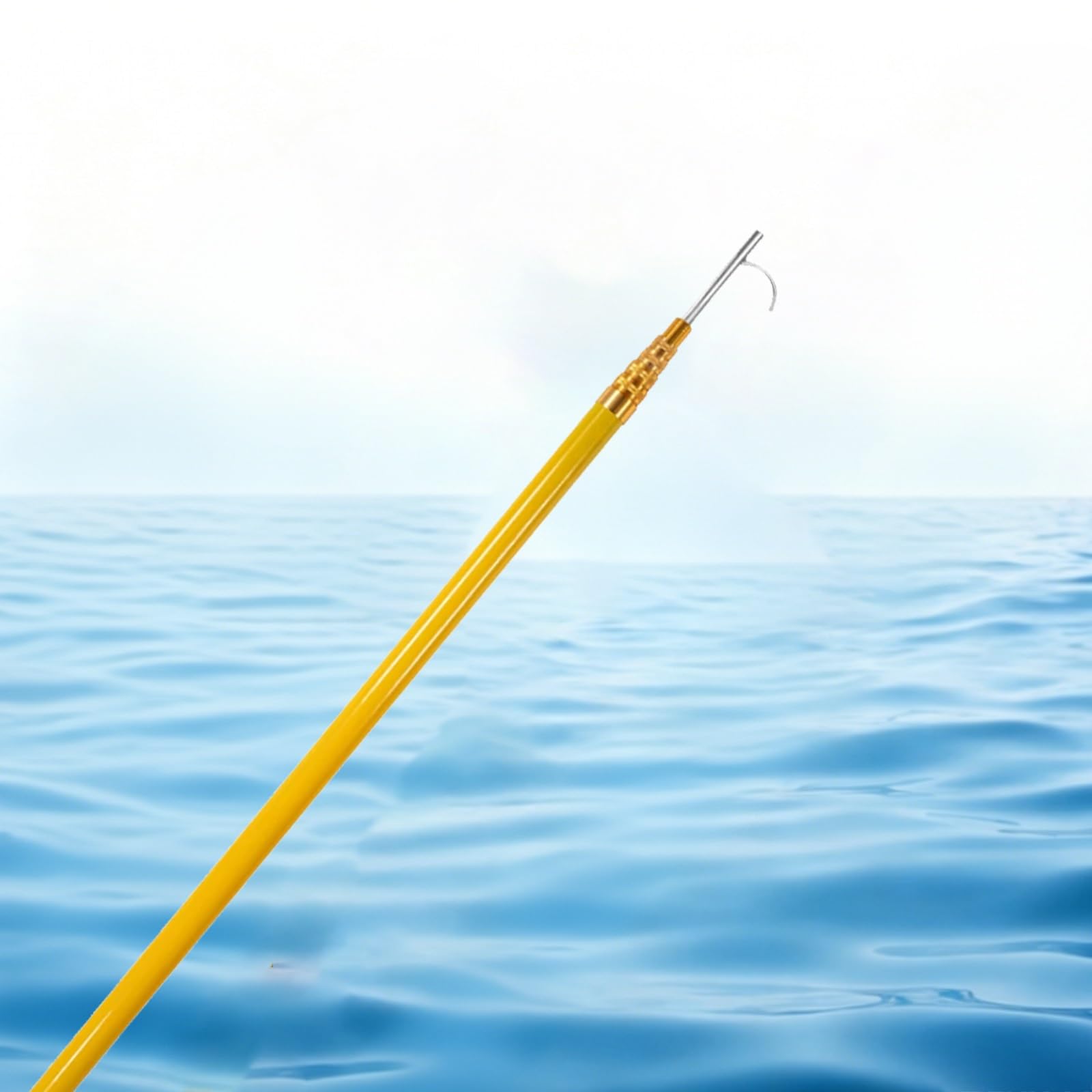 Heavy-Duty Fiberglass Extendable Rescue Pole, Professional Lifeguard Water Salvage Rod for Emergency, 10m/32.8ft