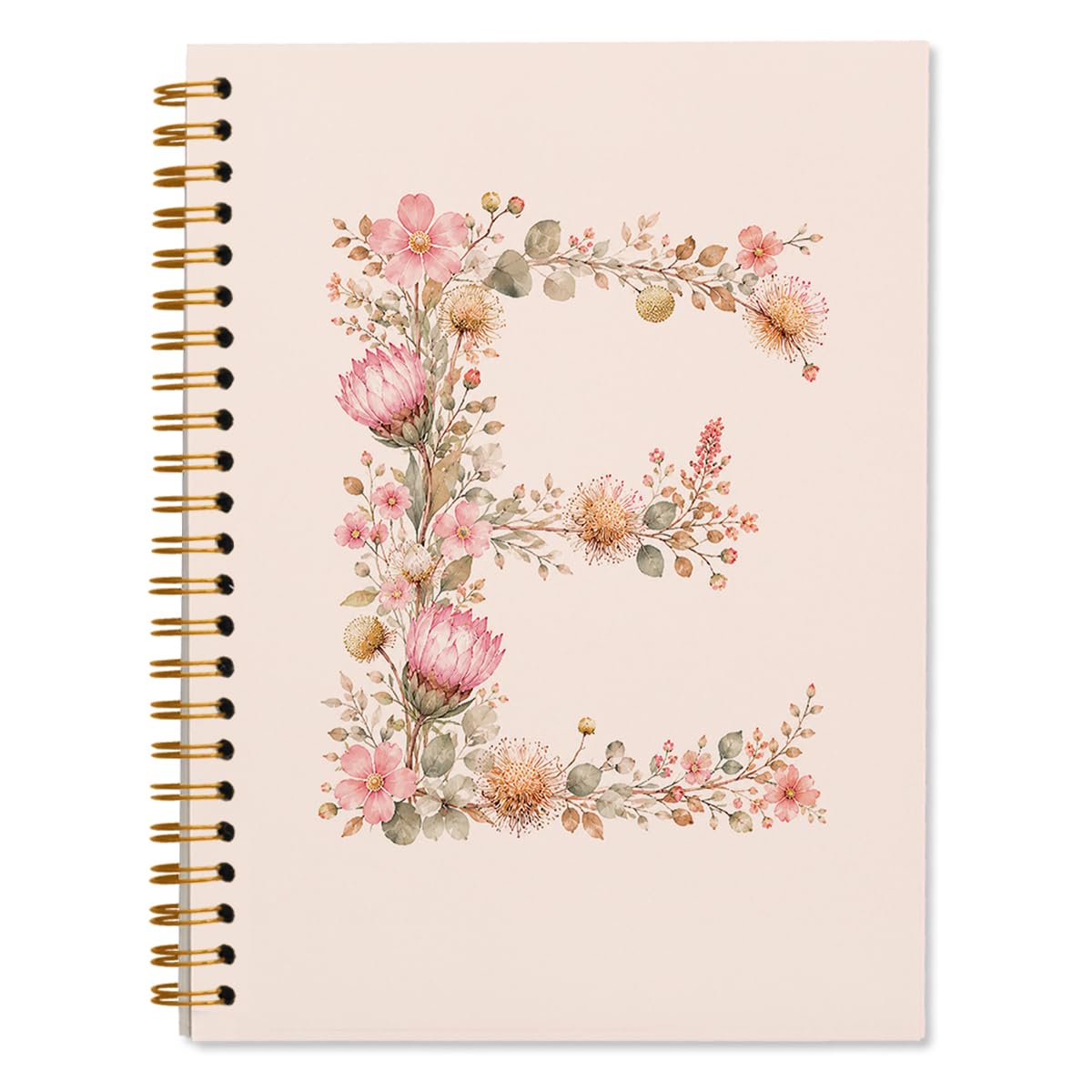 Notebook letter E idée cadeau originale carnet de notes personnalisé 5.5x8.3 - 7