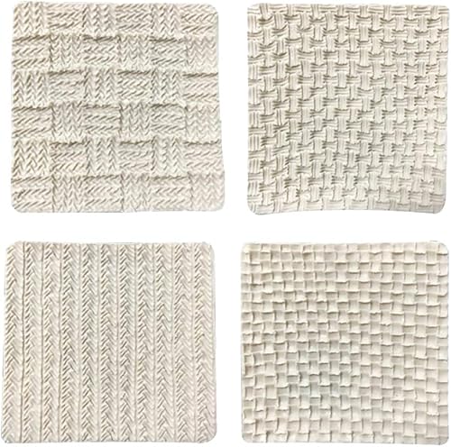 Tapete de impresión de fondant, diseño de textura de suéter, suministros de decoración de pasteles de silicona para cupcakes, decoración de pasteles