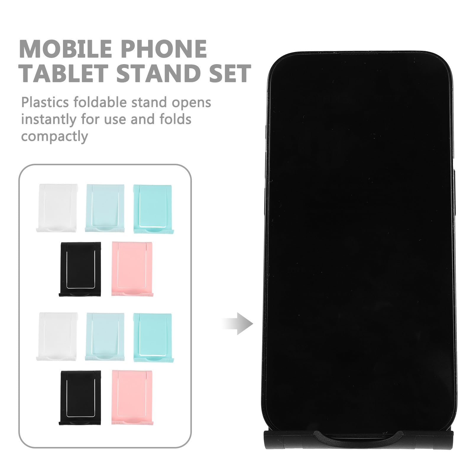 GALPADA Supporto per Cellulare e Tablet Pieghevole in Pp 40 Pezzi per Scrivania e Piani Cucina Design Compatto e Resistente