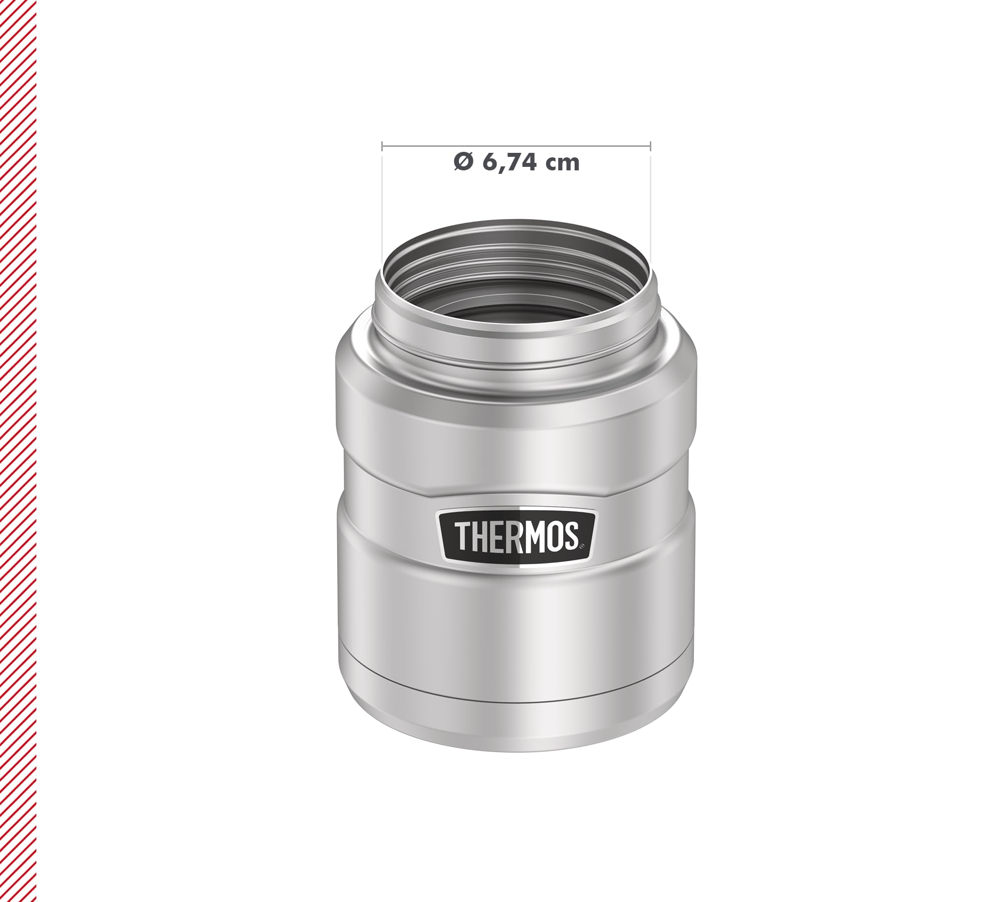 Thermos Stainless King Food Jar 470 ml, Contenitore Termico in Acciaio Inox con Cucchiaio, 9 h caldo/14 h Freddo, Assolutamente ermetico per zuppa, Cereali, stufato