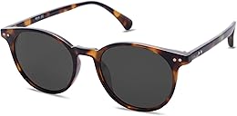 SOJOS Small Round Classic Polarized Sunglasses for Women Men Vintage Style UV400 Lens MAY SJ2113