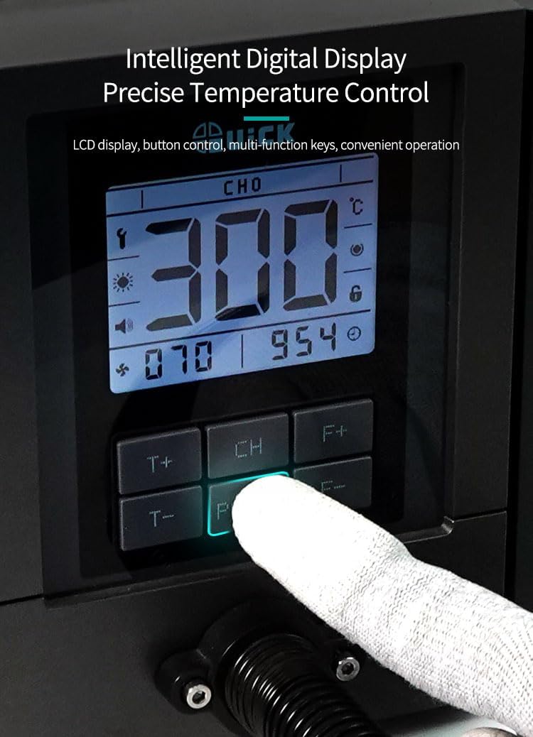 Soldering Station QUICK/SUNSHINE TR1300A Hot Air Rework Station 1300W Intelligent Desoldering Station Thermostatic Hot Gun welding