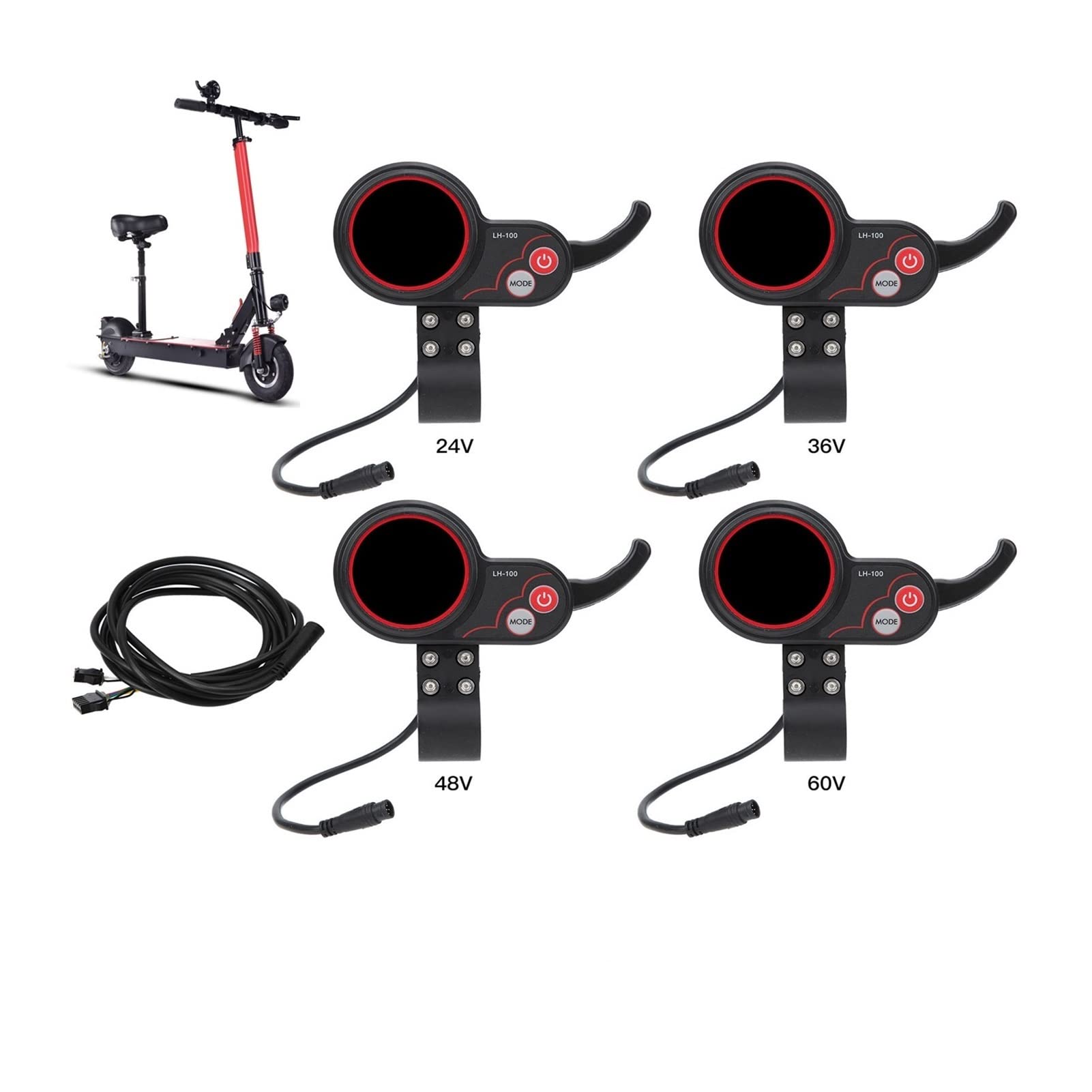 Gind 36V/48V 1000W Dual Drive Motor Controller With LCD Display - Brushless Controller For Electric Scooters