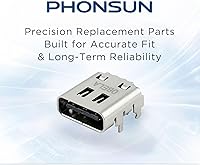 Vista 4 de Puerto de carga USB tipo C de repuesto para altavoces Bluetooth JBL Charge 4 y Xtreme 3, paquete de 2 conectores de enchufe de alimentación