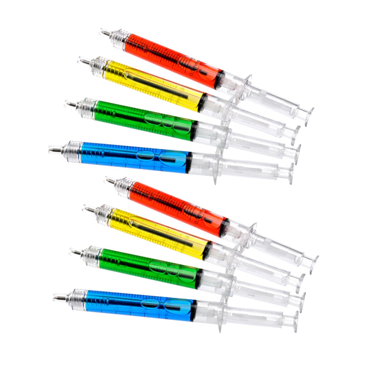 OSALADI 72 pièces Lot de Stylos Bille Forme Couleur Bleu Rouge Vert Jaune Stylos Créatifs pour Étudiants Usage Scolaire et Bureau Design Original Injecteur