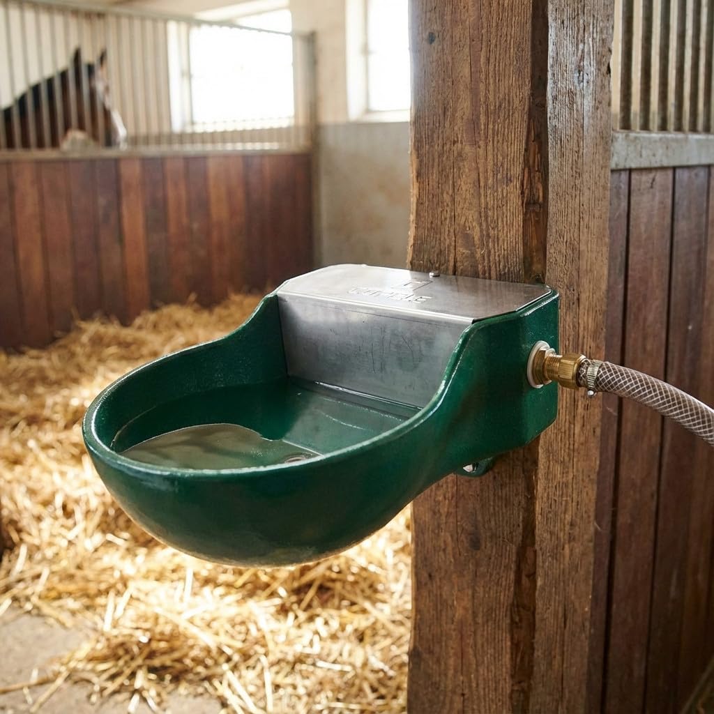 Suinga Bebedero Automático para Ganado de Acero Inoxidable 20x30x12 cm – Bebedero con Boya para Perros, Caballos Oveja