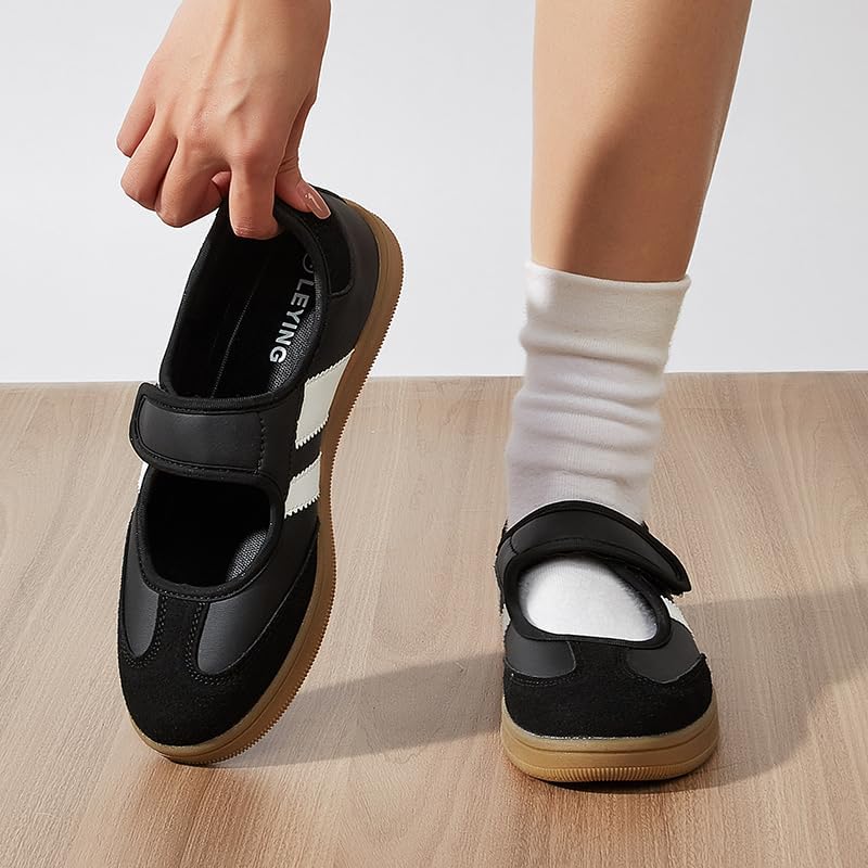 Women's Fashion Classic Retro Sneakers -Slip on Thin Sole Flat Loafers -Soft Sole Casual Comfortable Skate Shoes - Image 3