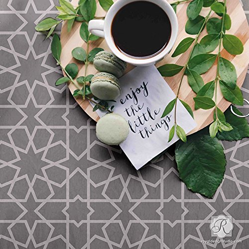 Rabat Moroccan Stencil Wall Stencils Tile Floor Stencils Painting