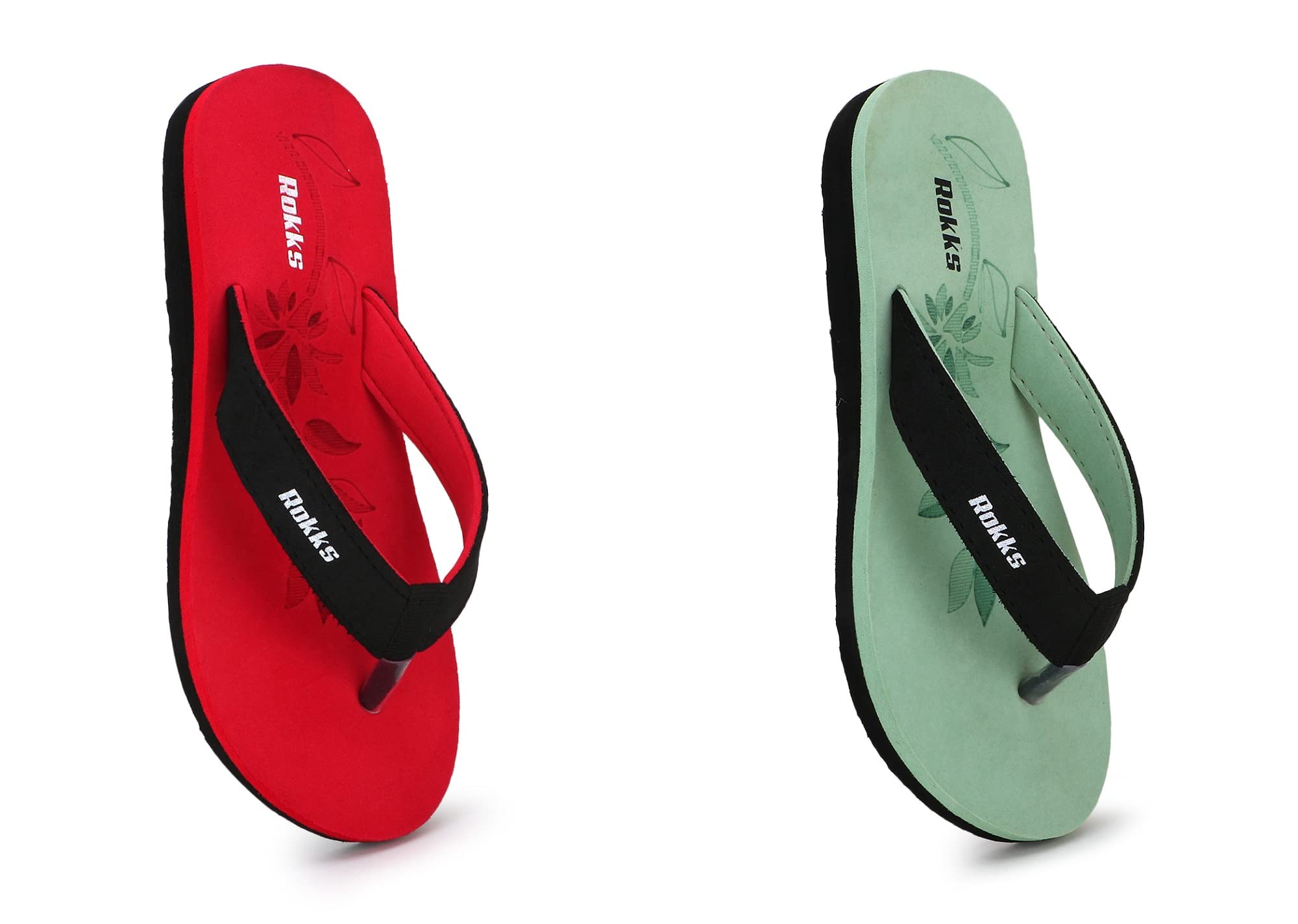 rokks Woman's Fashion Stylish Soft Comfortable Slipper for Girls/Ladies (Combo Pack Of 2)-picture-9