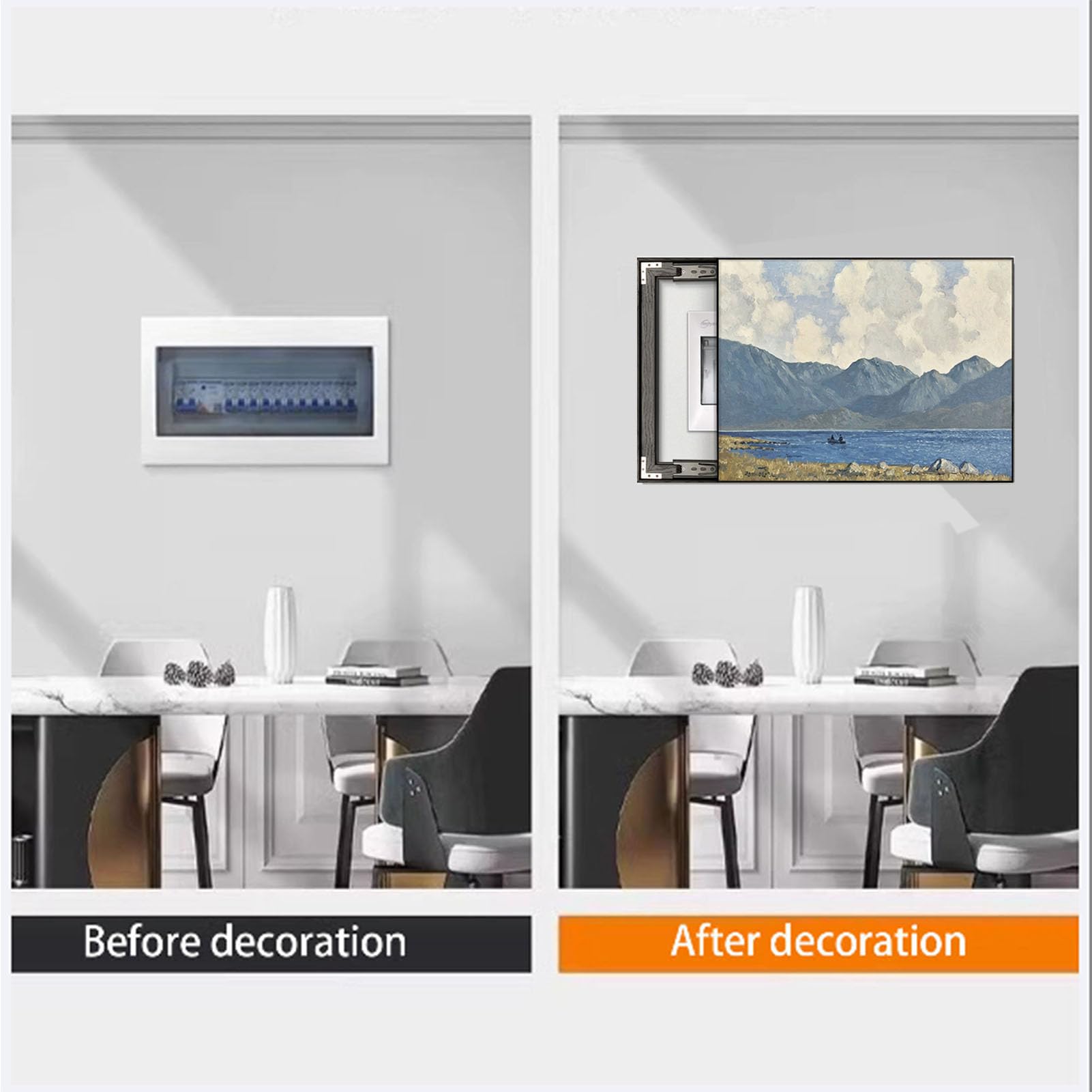 Meter Box Dekorative Malerei Abdeckung Schrank Sicherung Abdeckung für Leitungsschutzschalter Panel Wandkunst für Wohnzimmer und Home Office