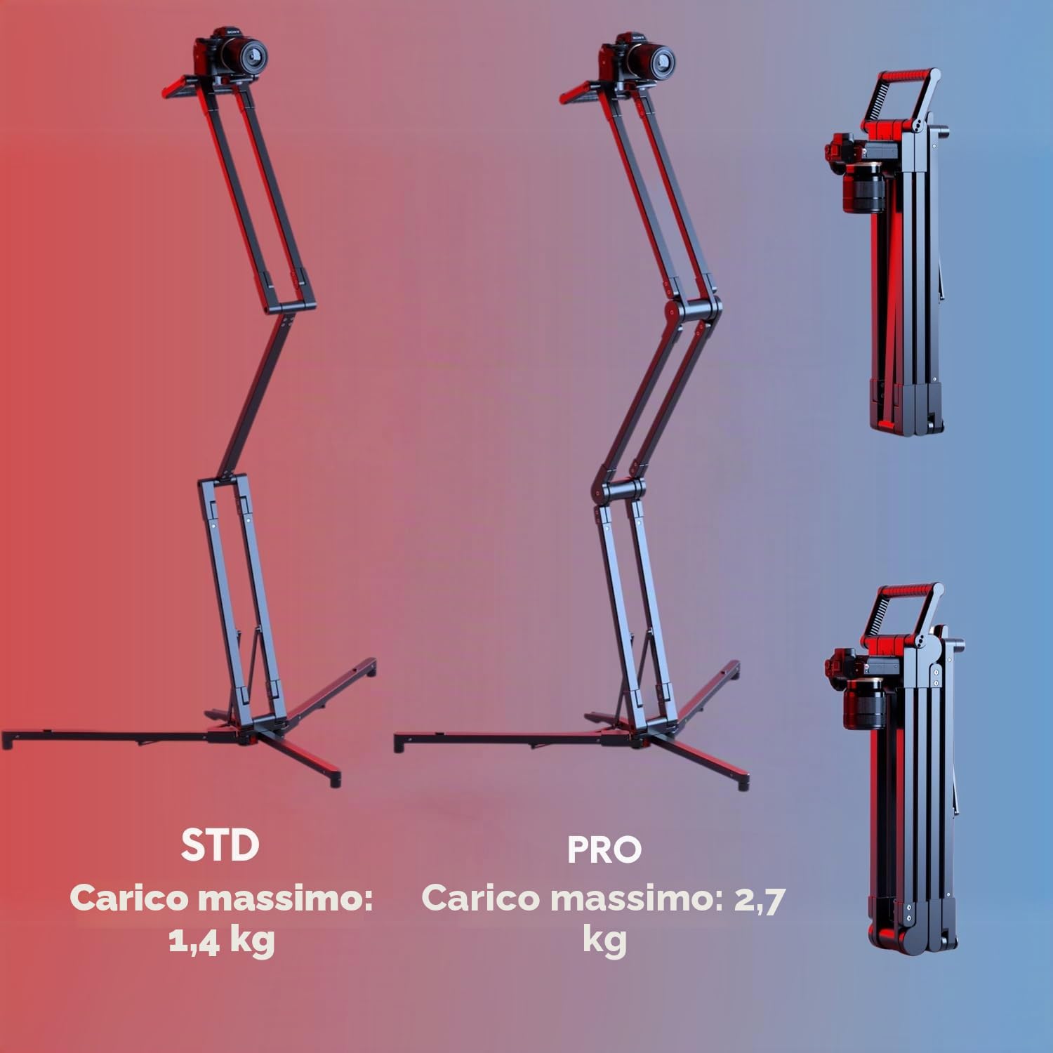 edelkrone StandPLUS PRO - Supporto pieghevole per fotocamera