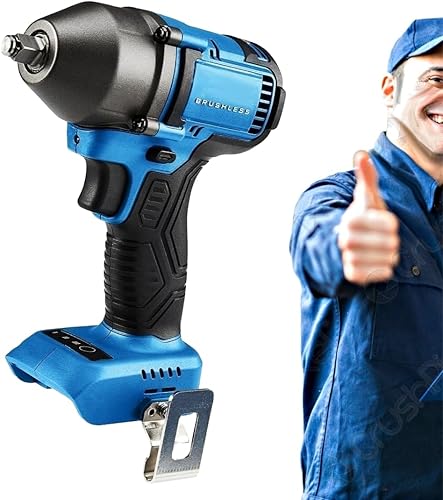 Hercules - Llave de impacto compacta de 38 pulgadas sin escobillas de 20 V, sin escobillas, solo herramienta, ofrece hasta 525 pies. lbs. de par de