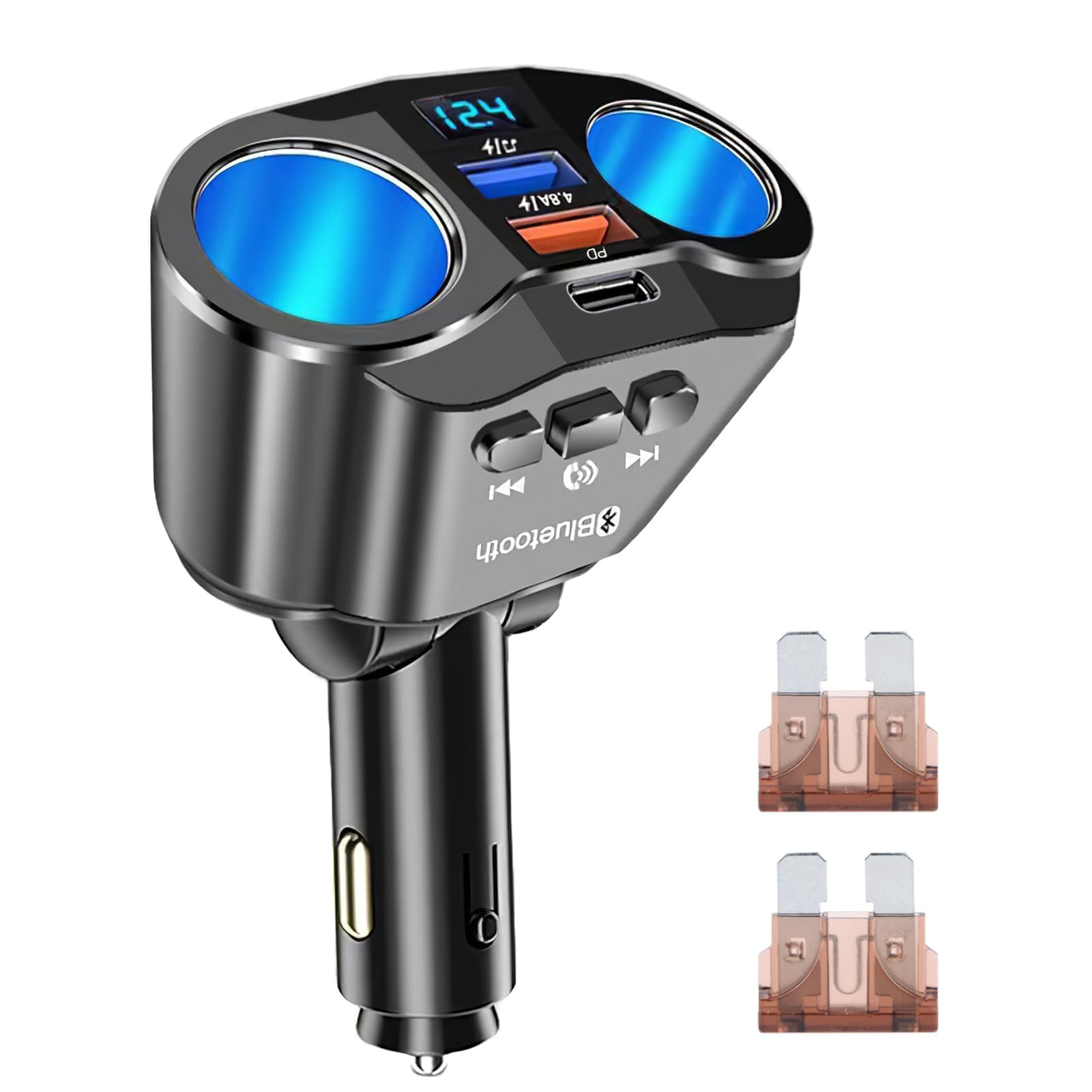 Accendi Sigari Qidoe Sdoppiatore Presa Accendisigari Per Auto 300W - Foto 6