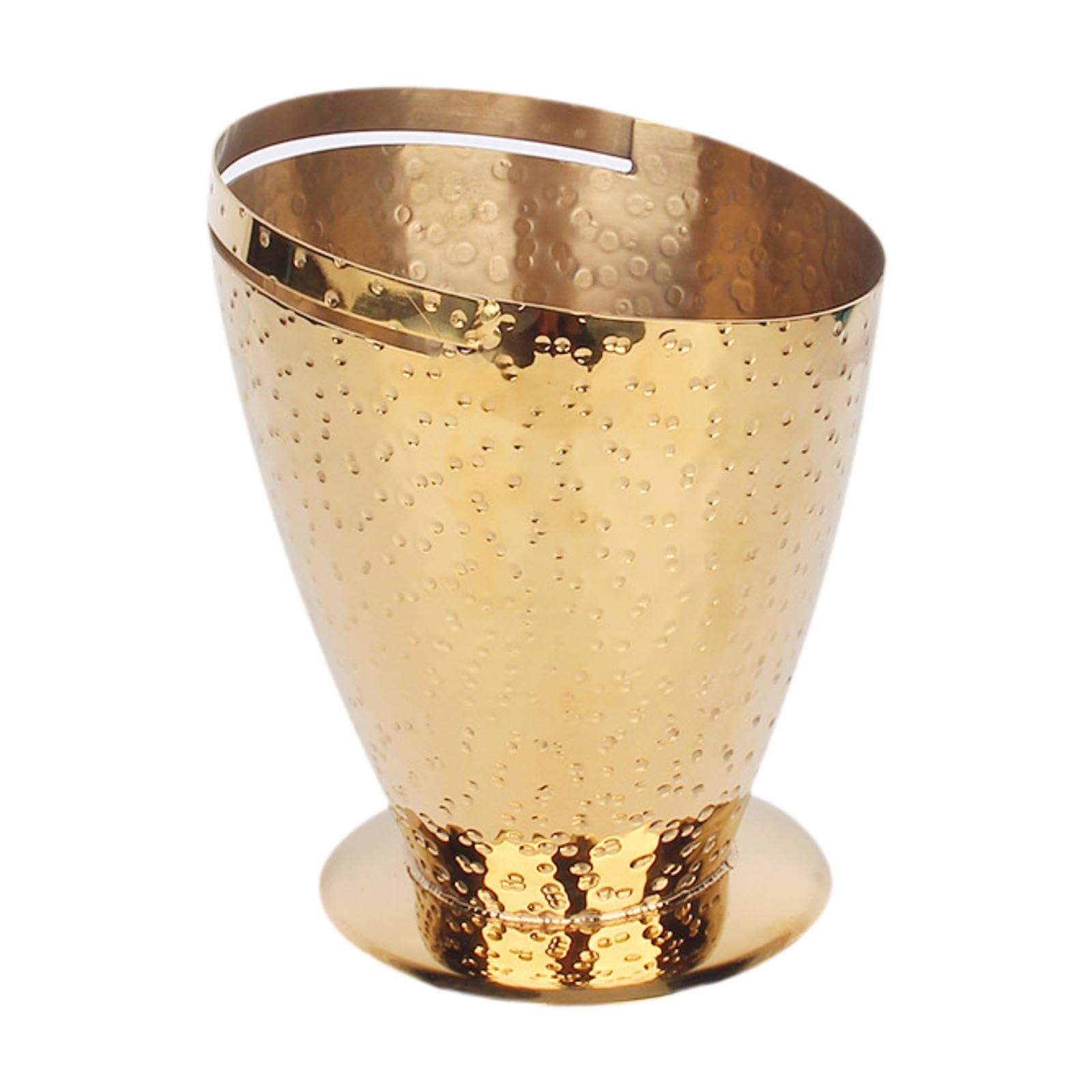 Cubitera, Recipiente para Hielo, Cubeta para Bebidas a Prueba de Fugas, Cubeta para Bebidas para Barbacoa, Comedor, Hotel, Picnics, Artículos Nocturno, Oro, tal como se describe