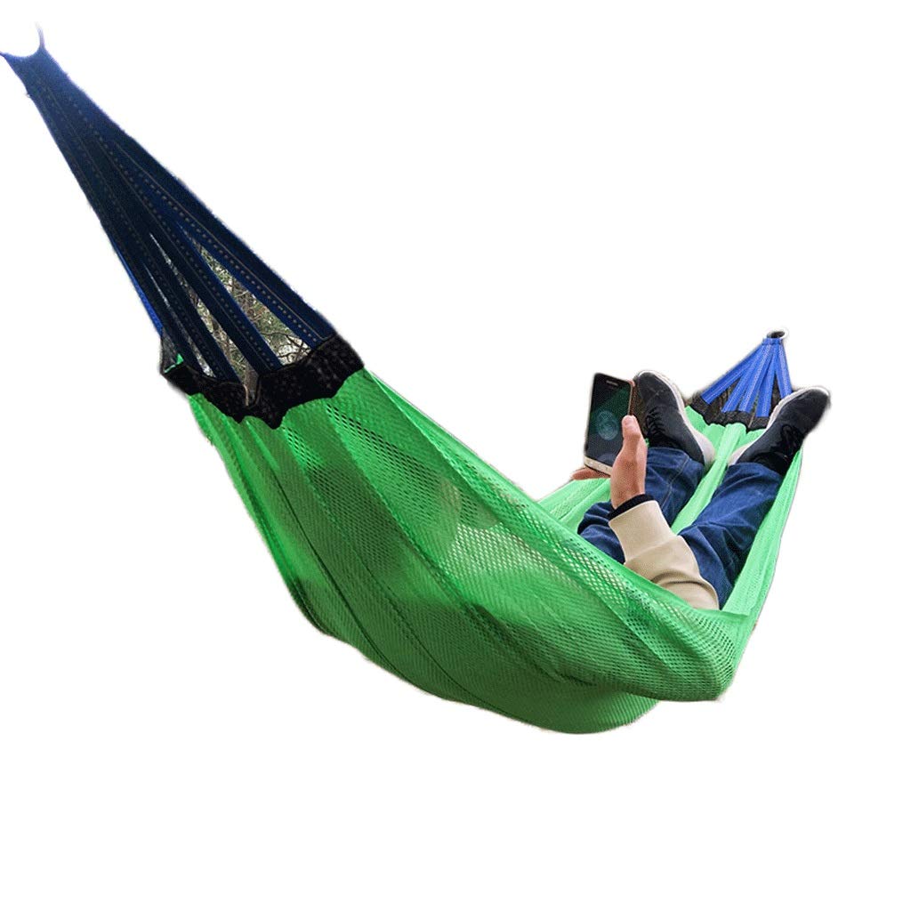 Amaca portatile, Amaca portatile in nylon e seta ghiacciata, amaca da campeggio, in rete traspirante fresca