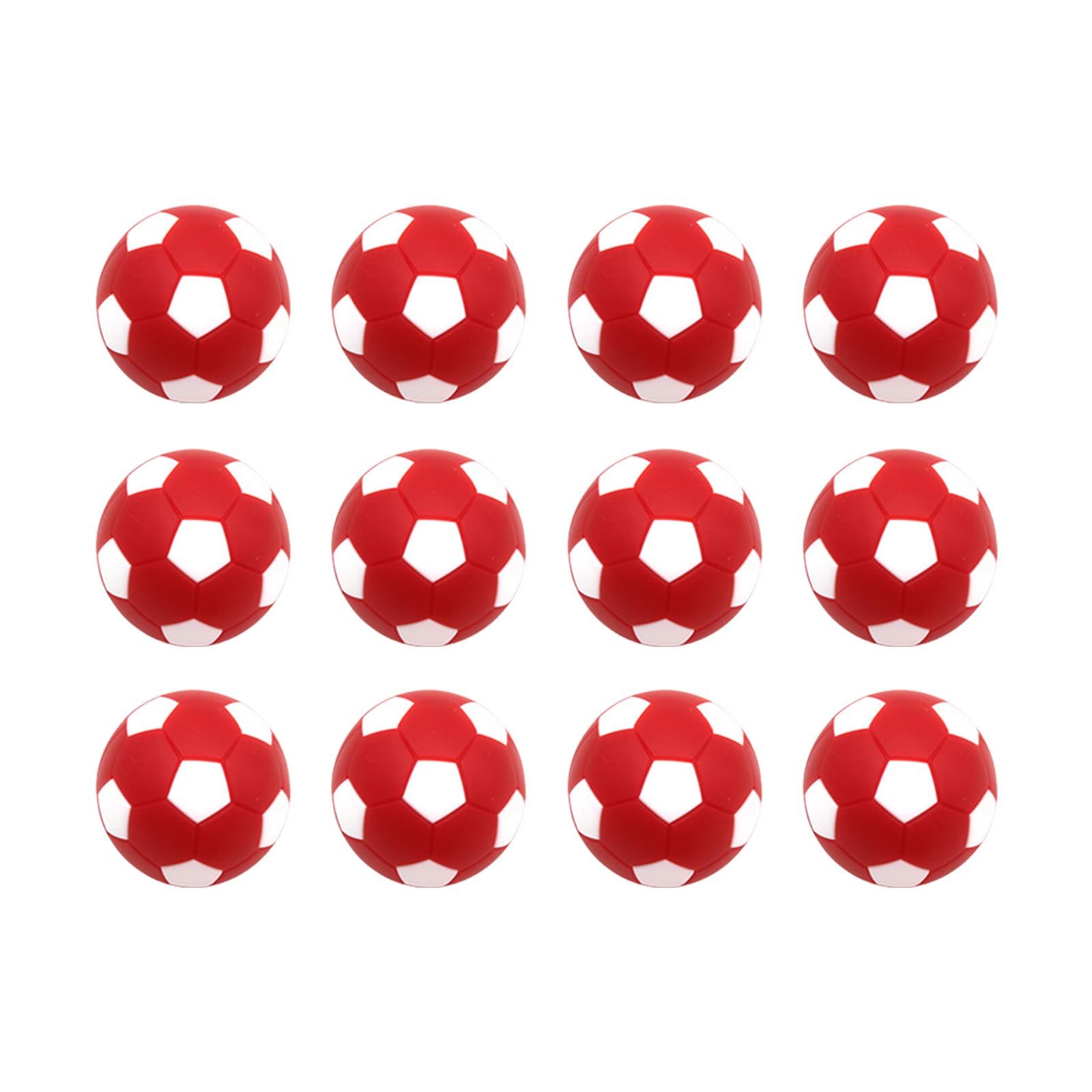 Maxtonser 12Pcs 28mm Foosballs Table Game Replacement Balls Official Tabletop Game Balls Table Soccer Balls Football Machine Part