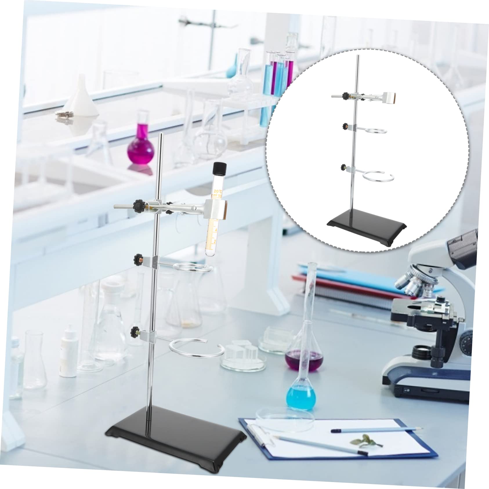 Ciieeo Equipo De Experimentación Química Soporte De Retorta Para Laboratorio Material Metálico Laboratorio Rejilla Metálica Estándar Para Uso