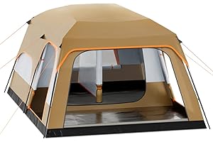 MoNiBloom 3room Tent for 5-8 People Camping