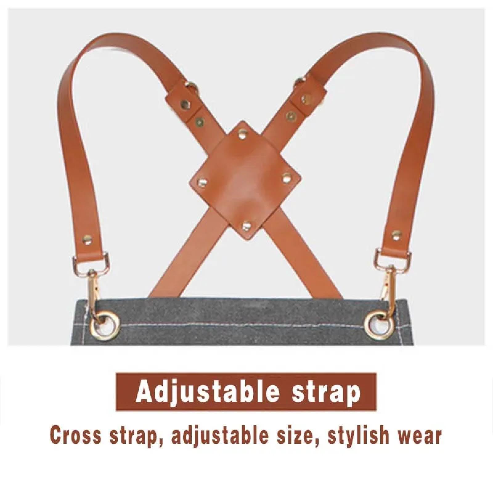 Grembiule Cucina Apron Grembiule Floreale del Ristorante dei Vestiti da Lavoro del Barbiere della Tela Pesante Barista di Tela per l'Uomo della Donna