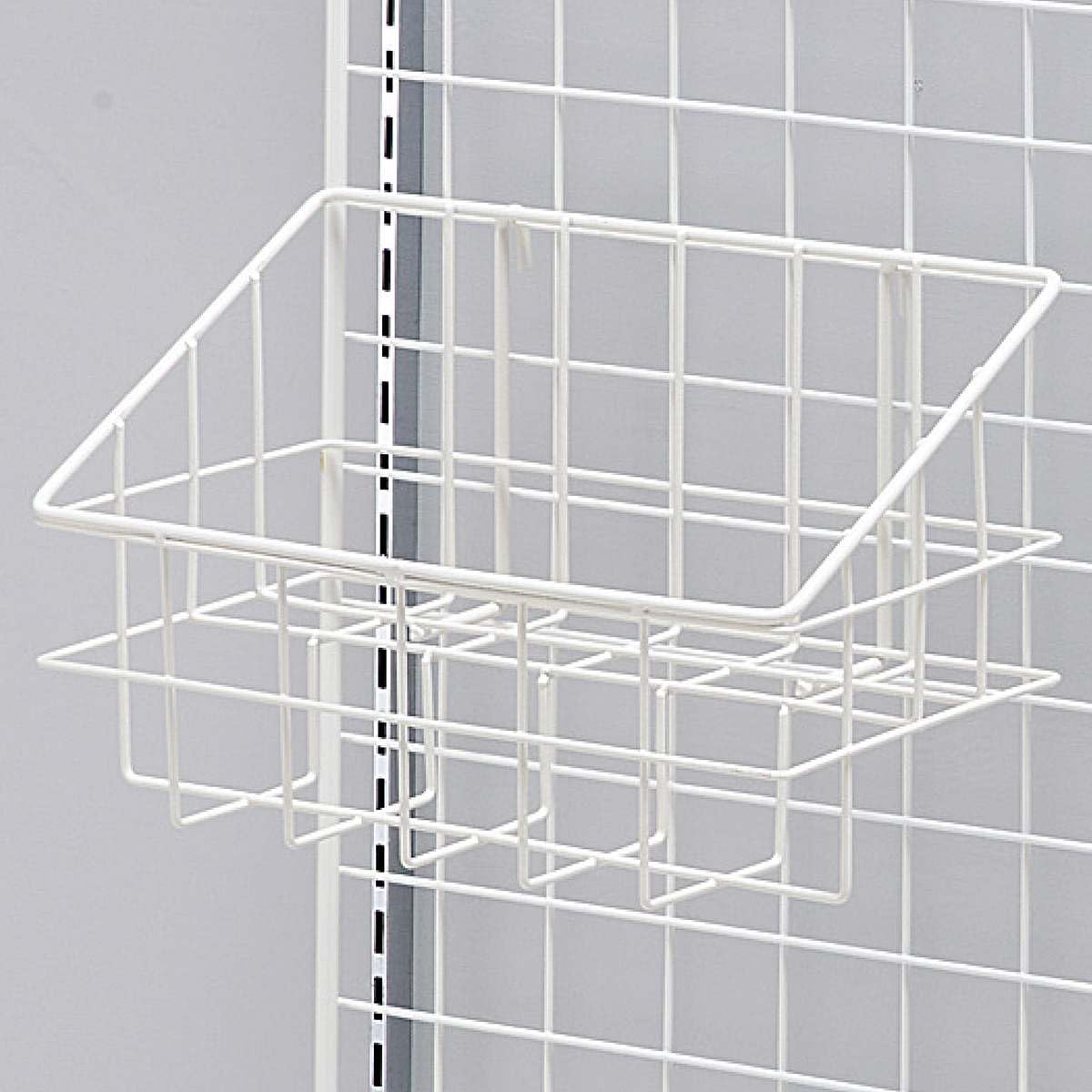 Amazon｜ネット用2段カゴ ホワイト 幅32×奥行15.9×高さ20cm 1個