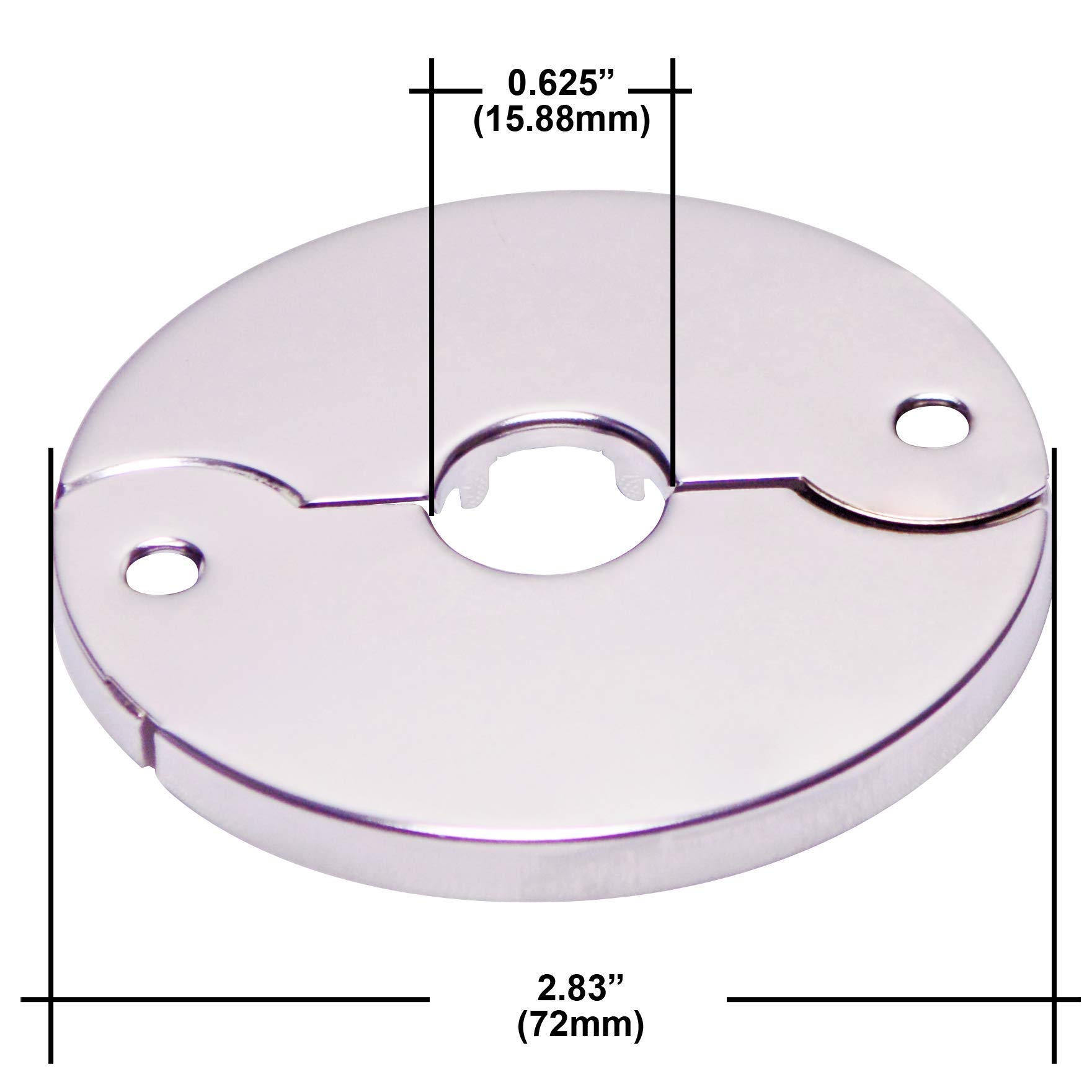 Plato de suelo y techo 1/2 pulgadas IPS (Paquete de 6)
