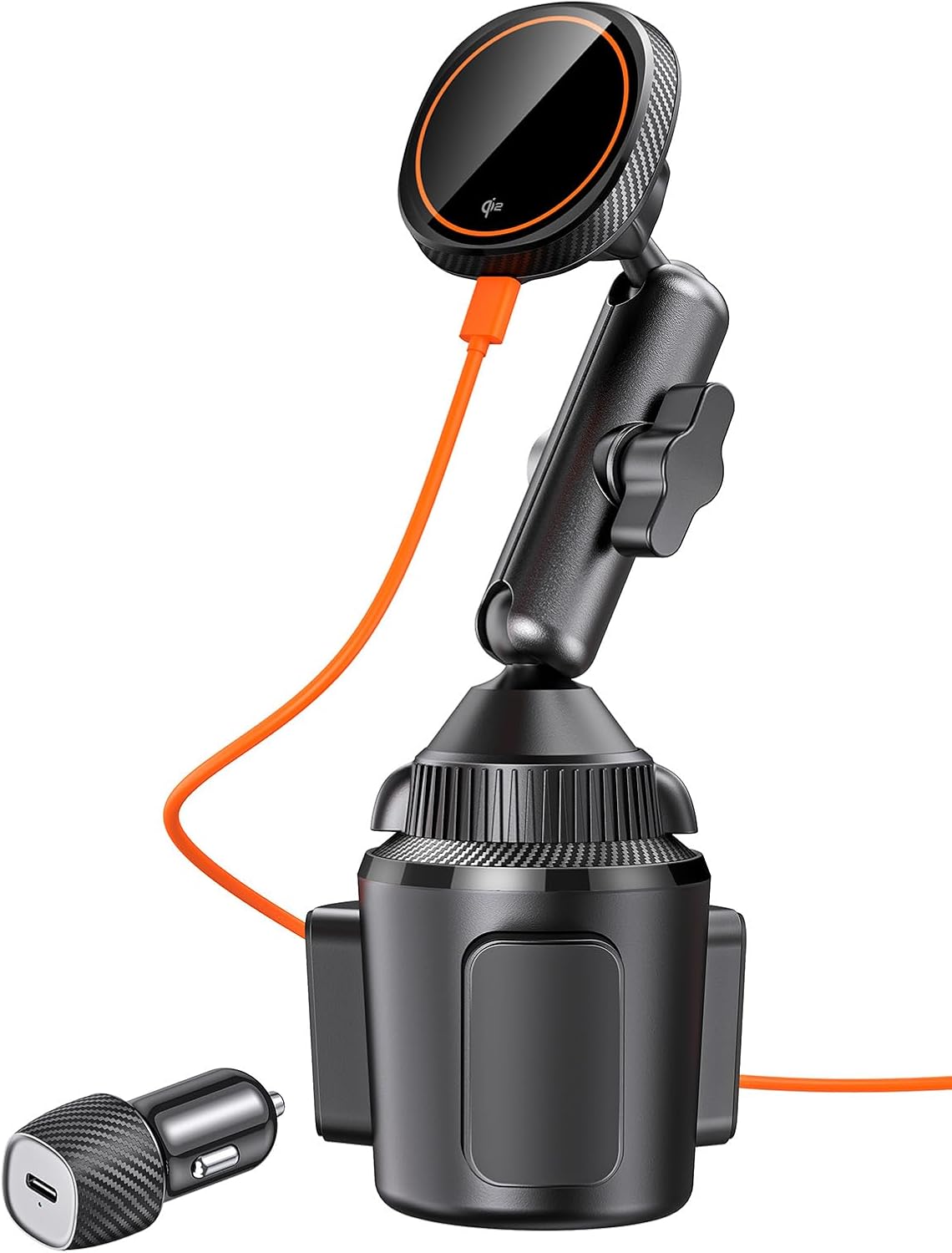 Qi2 15W MagSafe Car Mount Charger with 30W PD adapter