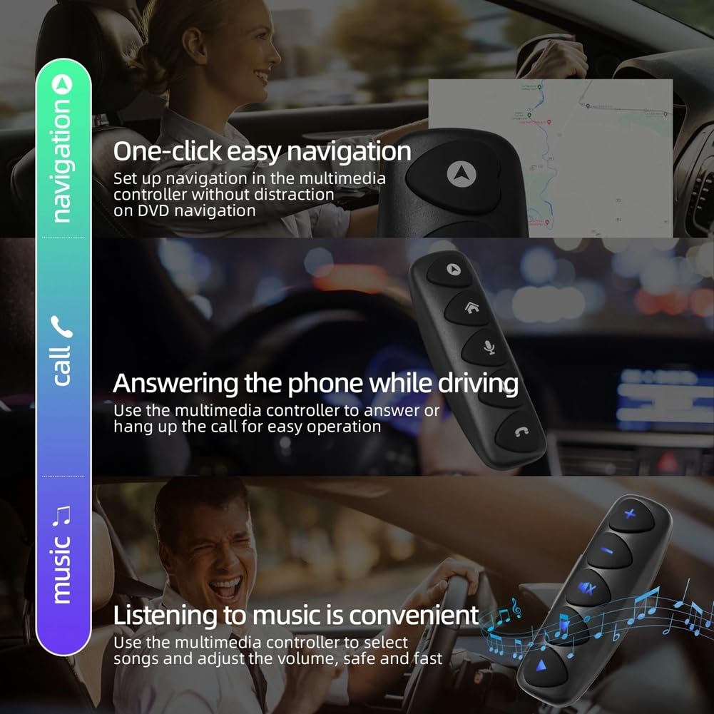 Universale Bluetooth10 Multifunzione Wireless Volante Android per Autoradio DVD Multimedia