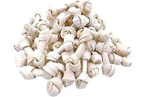 MON2SUN Mini Rawhide Bones: Perfect Chews for Small Dogs