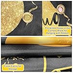 40th Birthday Decorations for Men Women, Black Gold 40th Birthday Banner Vintage 1986 Backdrop Poster Photography Background 40 Years Old Party Supplies Sign - Image 3