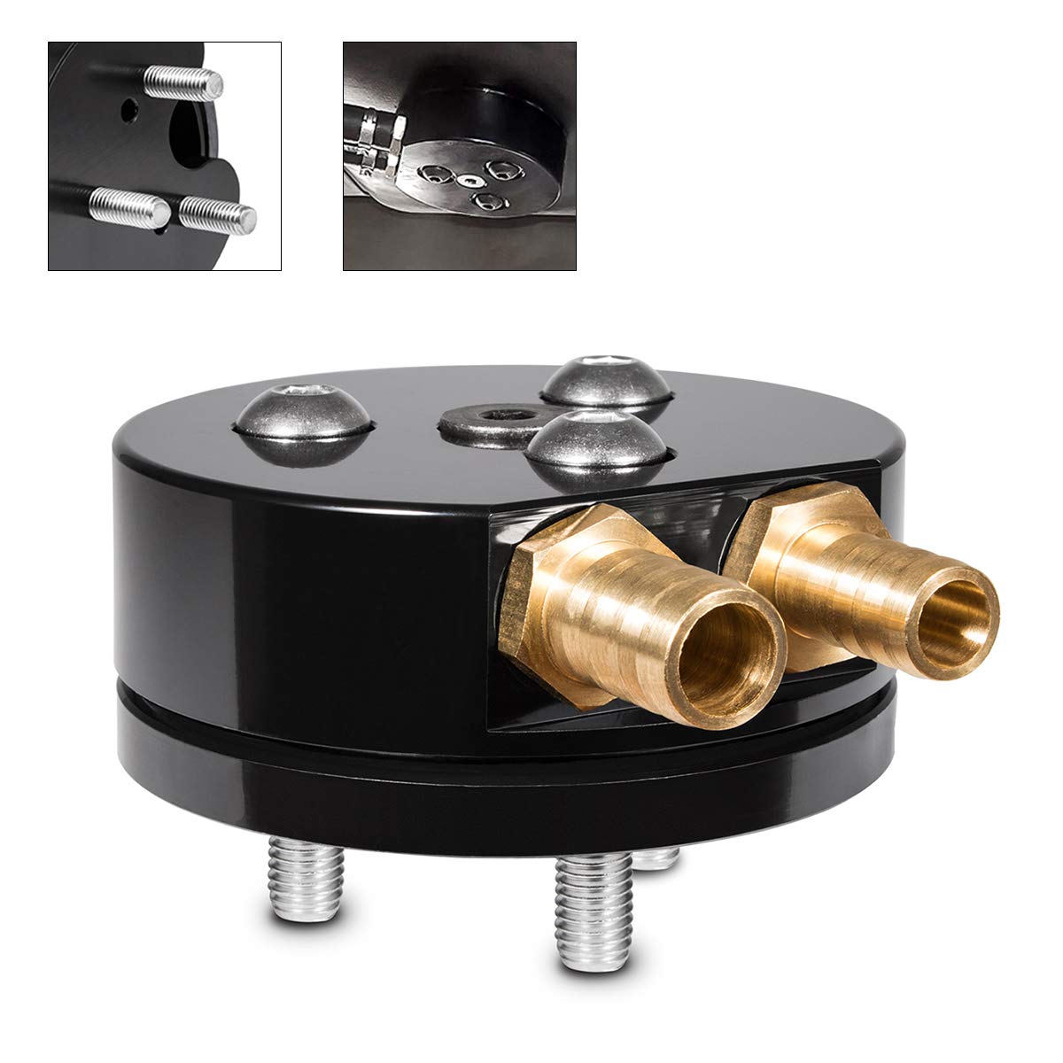 Buy SMALLW Diesel Fuel Tank Integrated Return DualPort Sump Kit for Airdog FASS Cummins Duramax