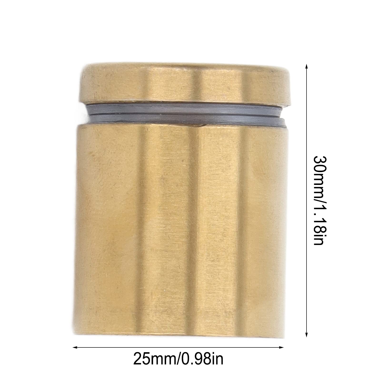 BORDSTRACT Standoff Screws, Gold Standoff Screws for Acrylic Stainless Steel Wall Mount Advertising Holder Nails, Advertise Fixing Pin - Image 3