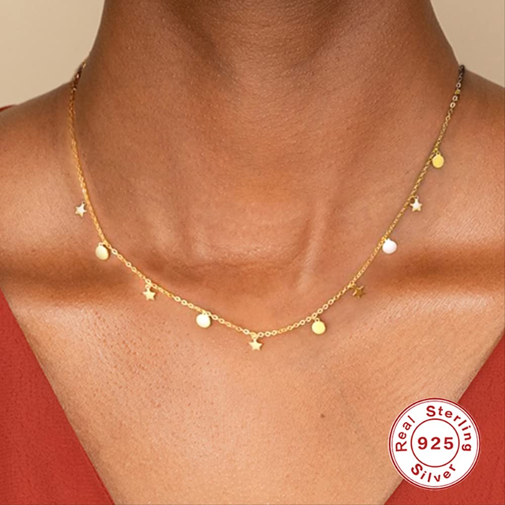 collana girocollo rotonda geometrica per donne stemmi stella accessori gioielli femminili regalo Made in China