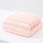 Soft Microfiber Ribbed Hand Towels 4Pack, 35x75 cm Bathroom Super Absorbent Hand Towels Ideal for Hair Spa Sports and Travel (Ribbed Hand Towel)