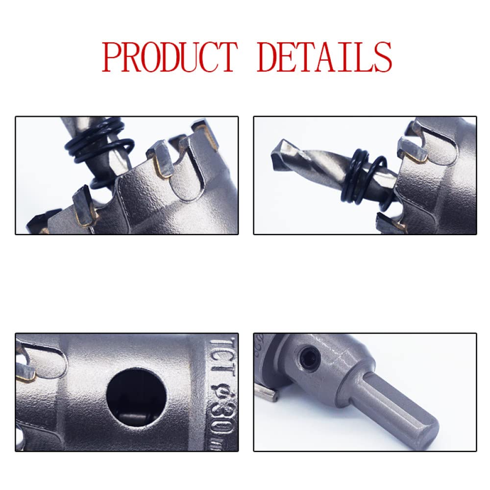 Brocas de 15-150 mm para sierras de metal , piezas de herramientas de aleación dura, uso de punzones de corte de chapa de acero inoxidable, 50 mm, hexagonales