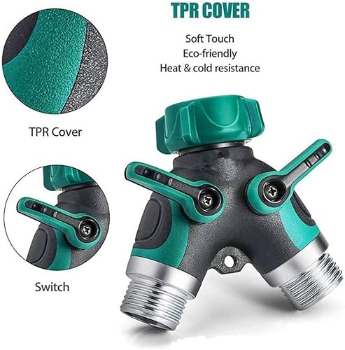 Miniatura 2 de Divisor de manguera de 2 vías resistente, divisor de manguera de jardín, divisor de manguera de agua, conector Y, divisor de manguera en Y, 2