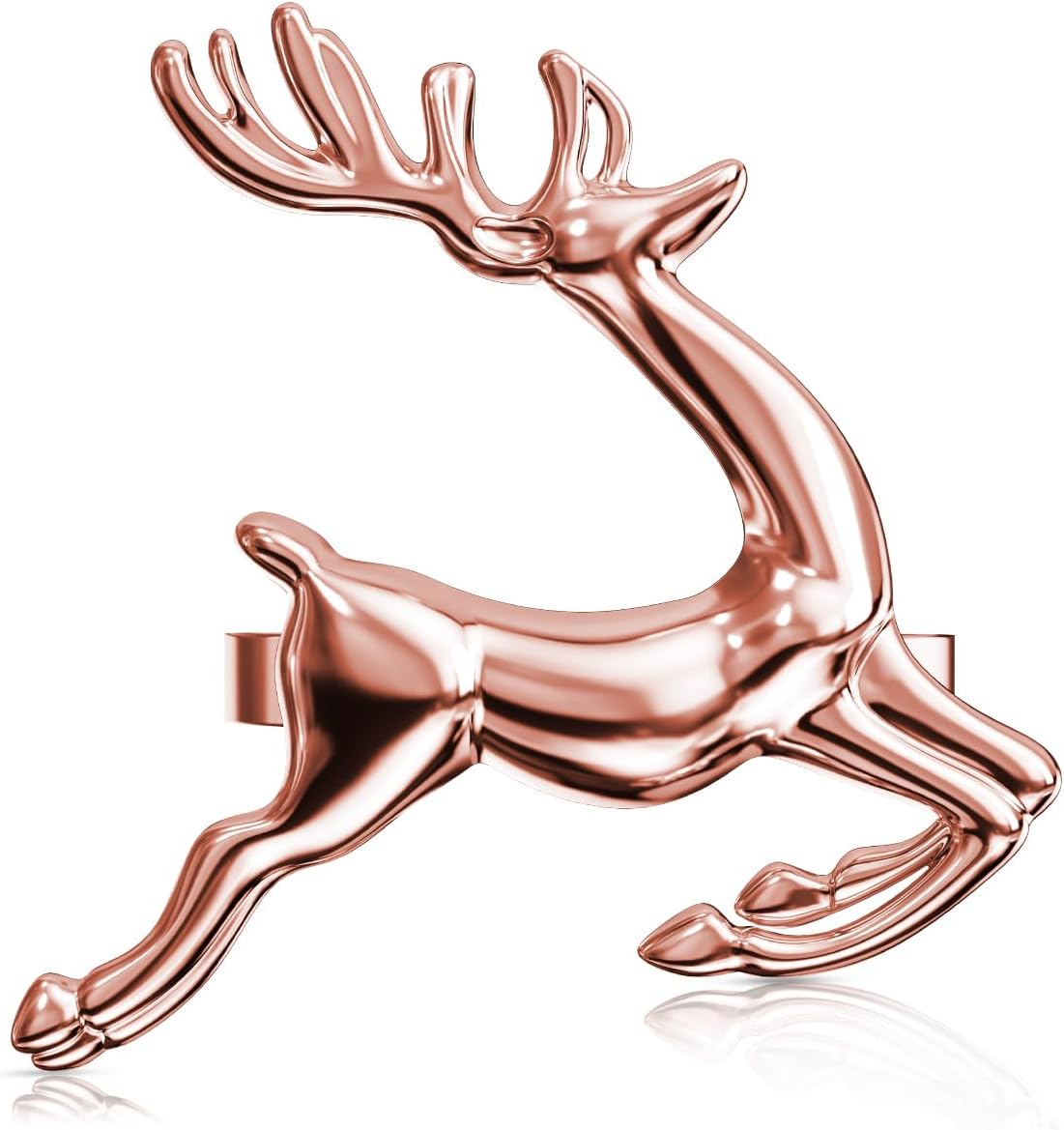 Set of 8 Rose Gold Elk Napkin Rings for Christmas & Weddings Set of 8 Rose Gold Elk Napkin Rings for Christmas & Weddings