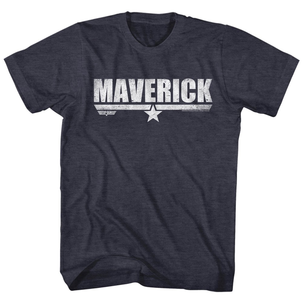 American Classics Top Gun 1980's Military Action Movie Vintage Style Maverick Logo Adult T-Shirt