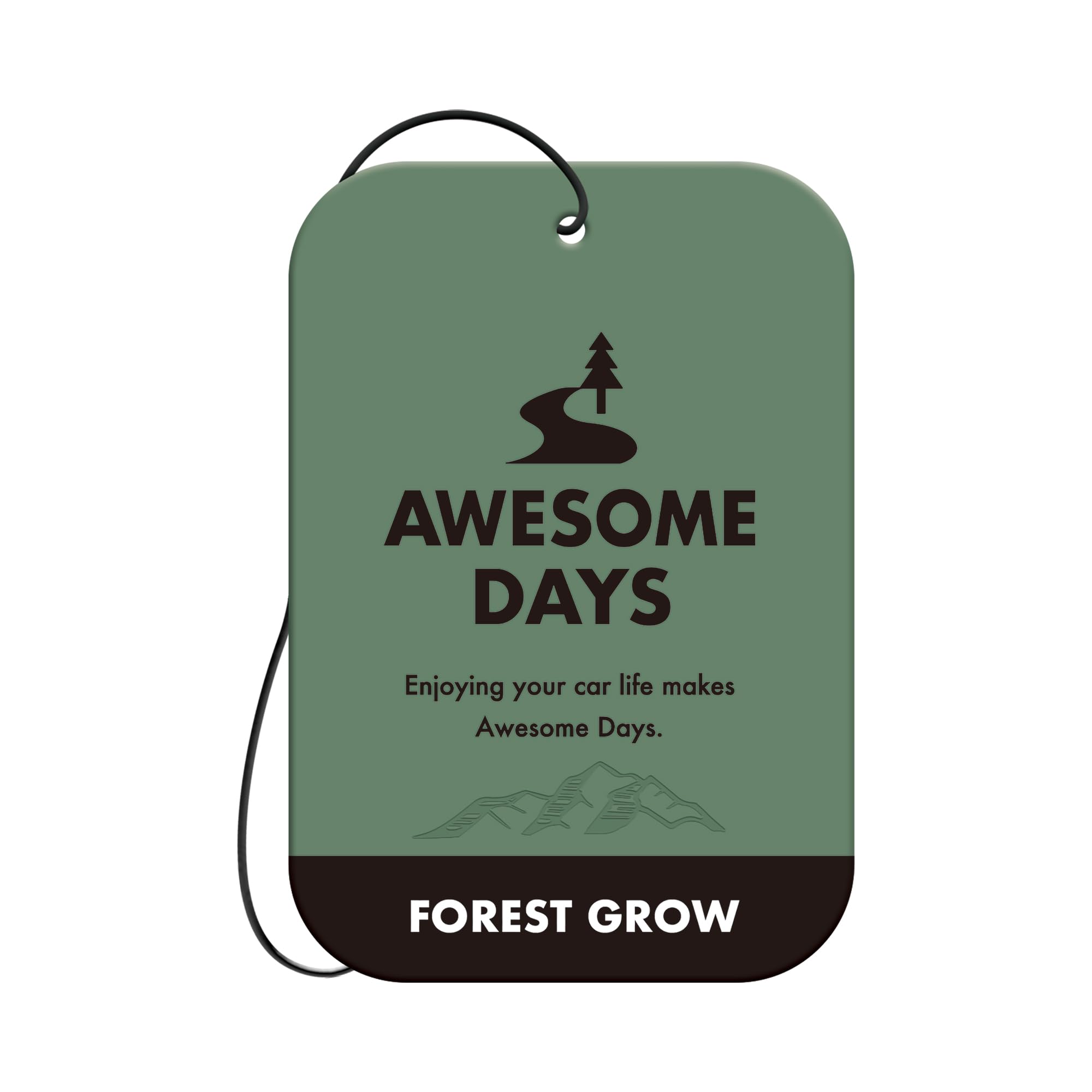 Carall Harukido 3561 Awesome Days Plate Air Freshener, Pack of 3 [Forest Glow] Hanging Paper, 0.3 oz (9 g) x 3 Packs forest grow 3 x Hanging Paper