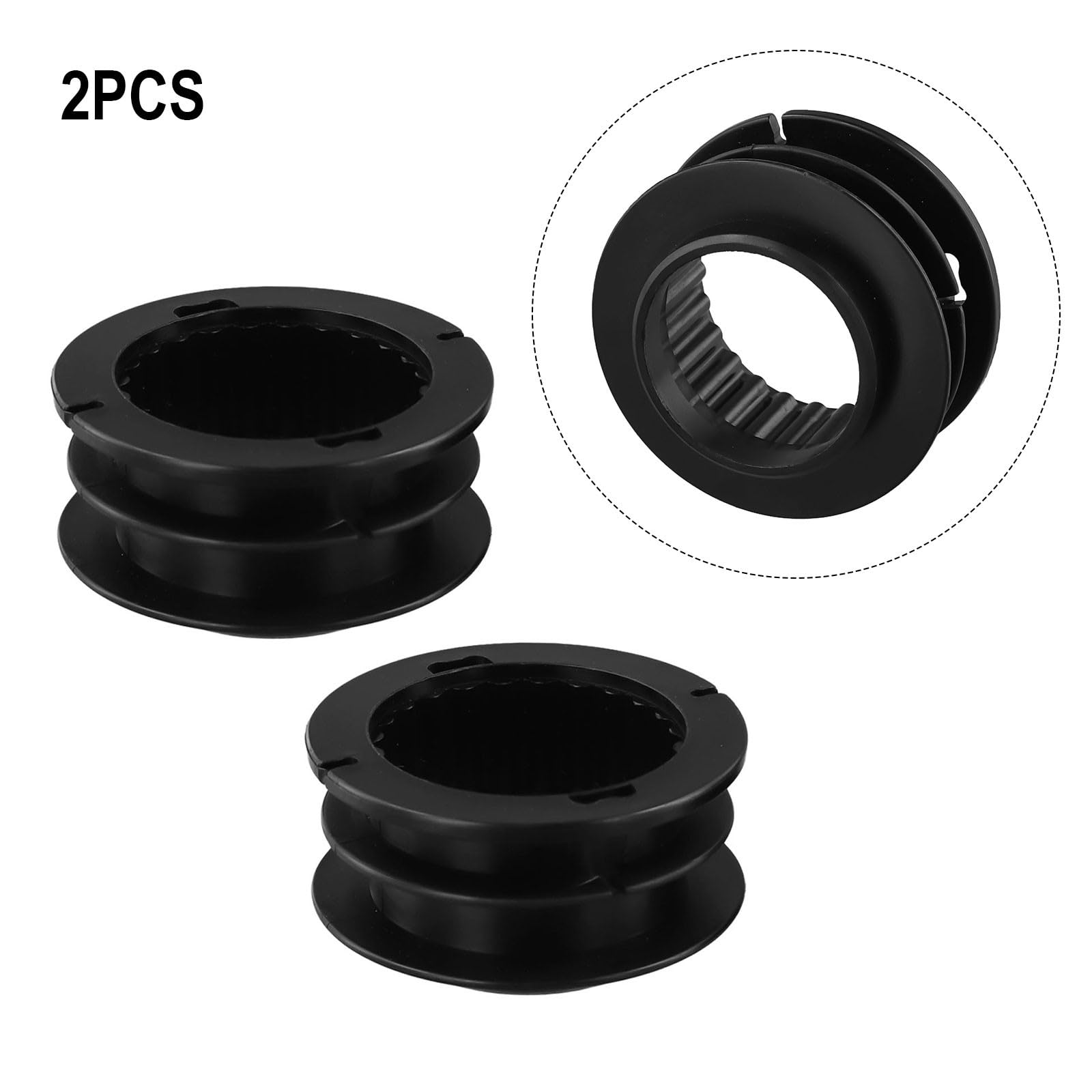 Juego de 2 bobinas de hilo 537338601 para cabezal de recortadora Husqvarna T25, compatible con 125LDX 128L 128LD 128LDX 129L 124R BC280-02 BT280-02 Recortadora de bordes de repuesto