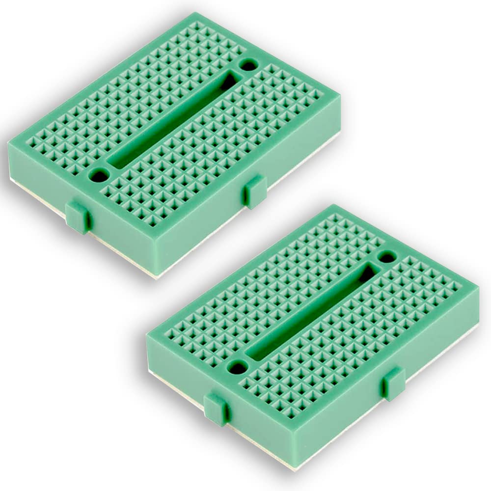 iCSTORE - Breadboard Small/Mini Kit/Module, Solderless Prototype Bread Board with 170 Tie Points SYB-170 S with Adhesive Back for Small DIY Projects - Pack of 2 (B094QWKR18) Amazon Price History, Amazon Price Tracker
