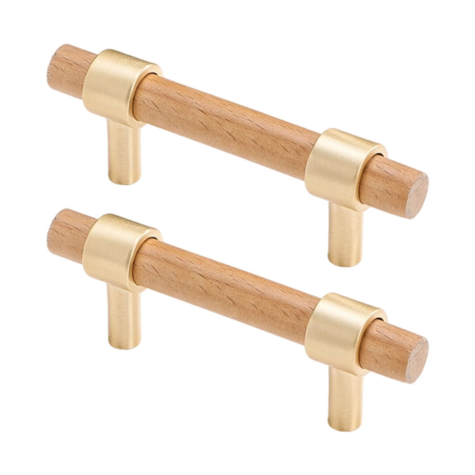 QWYFGM Kitchen Cupboard Handle,'s Door Handles,Wardrobe Handles, for Cupboards & Draws, Accessories,Door Knobs,1pair Wooden Cabinet Knob Drawer, Simple Dresser Pulls for