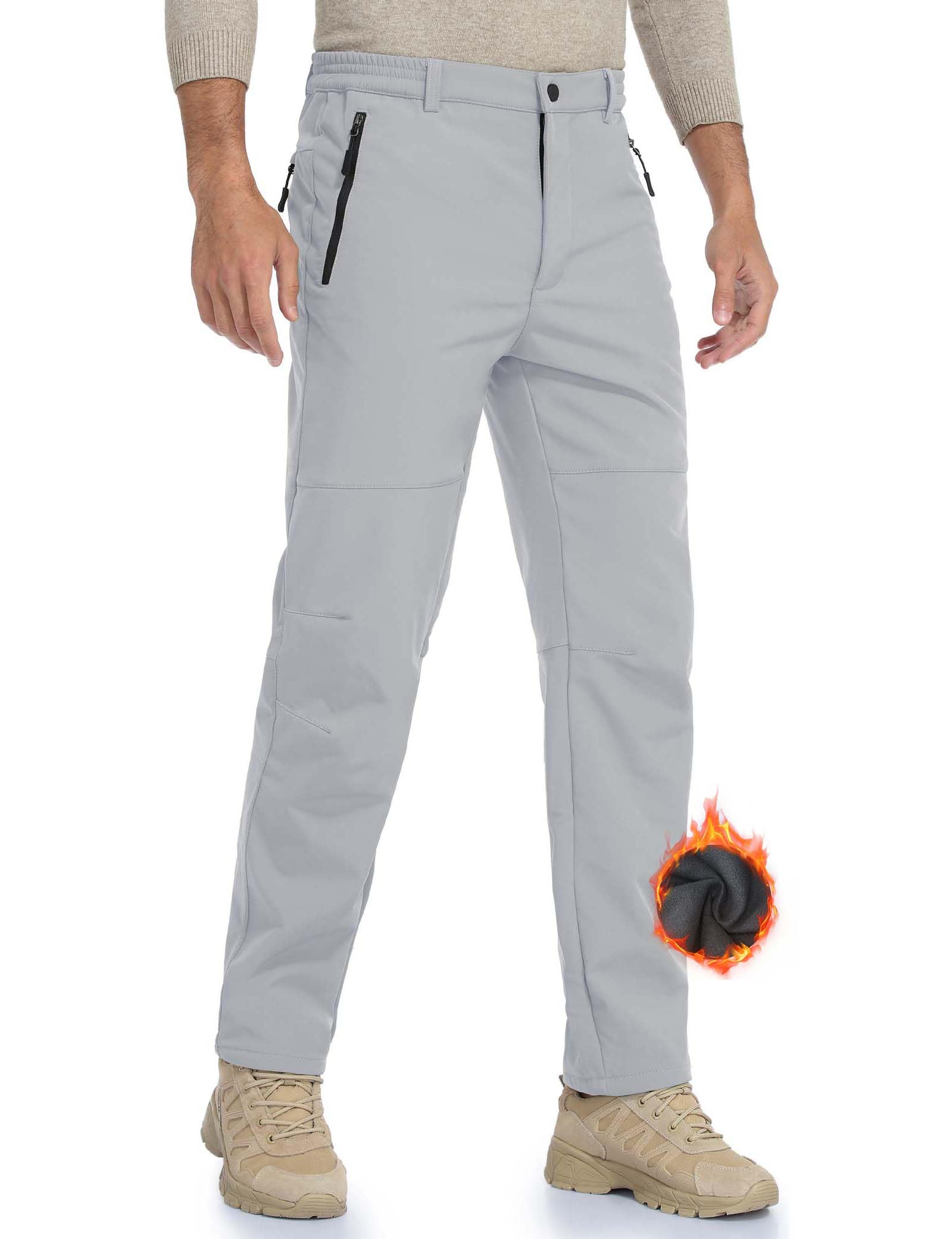 HFDWYJ Pantaloni Trekking Uomo Invernali Impermeabile Pantaloni Uomo per attività All'aperto da Sci Neve Arrampicata Escursionismo Caldo
