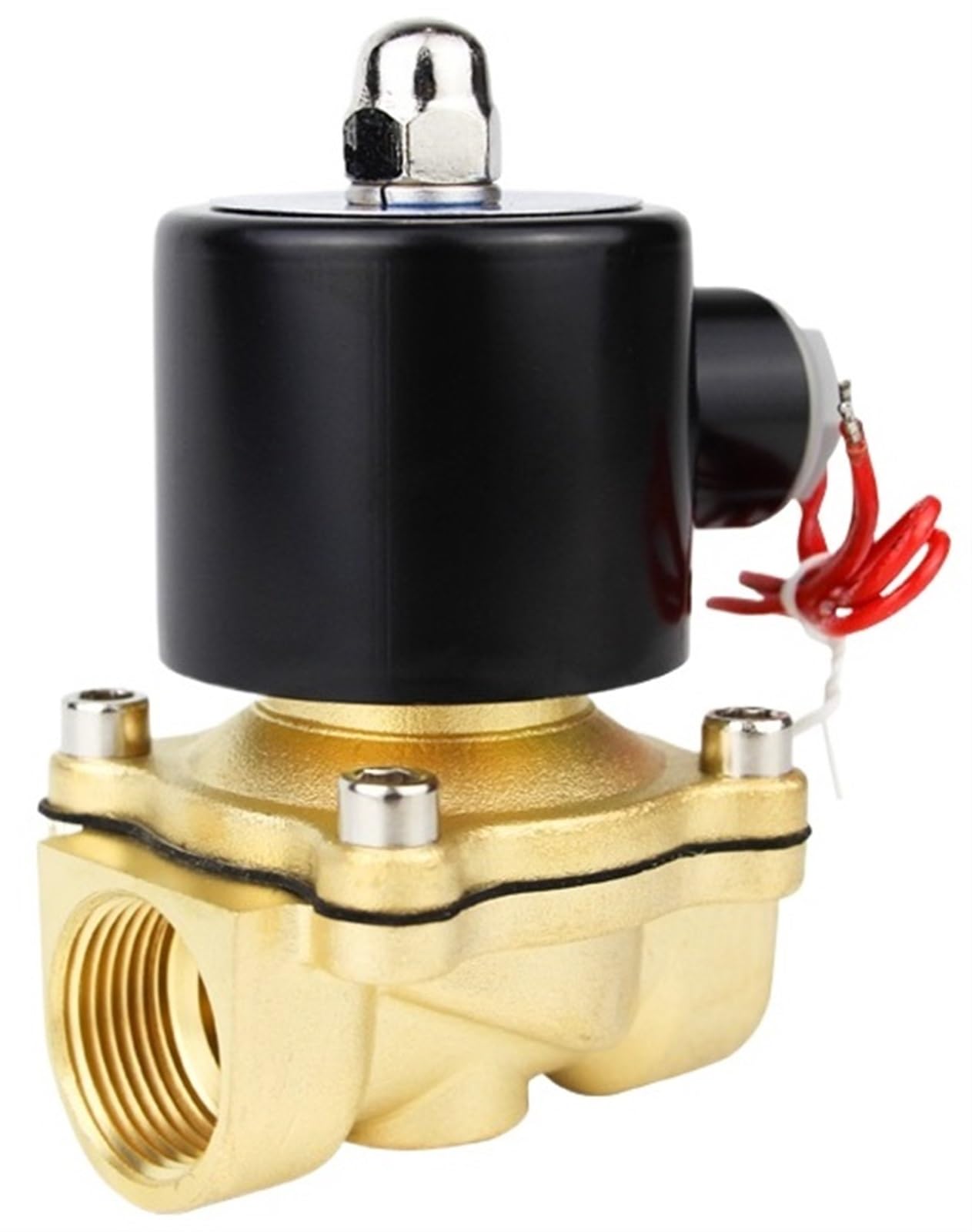 Électrovanne 24V 1" anti fuite pour couper automatiquement l'alimentation d'eau et huile