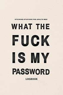 Stocking Stuffers For Adults Men: My Password Logbook For Internet Account - A Fun And Useful Gift For Forgetful Person