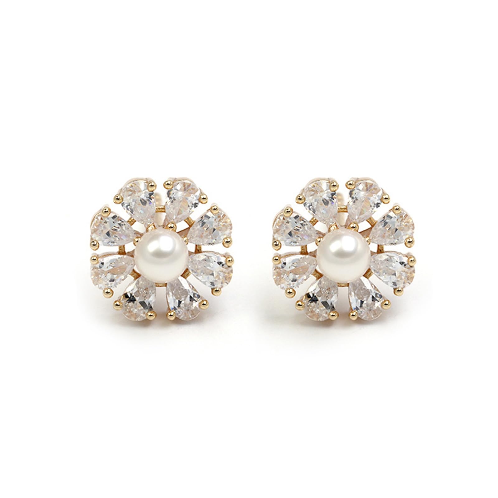 Pendientes de oro amarillo de 9K/14K/18K para mujer